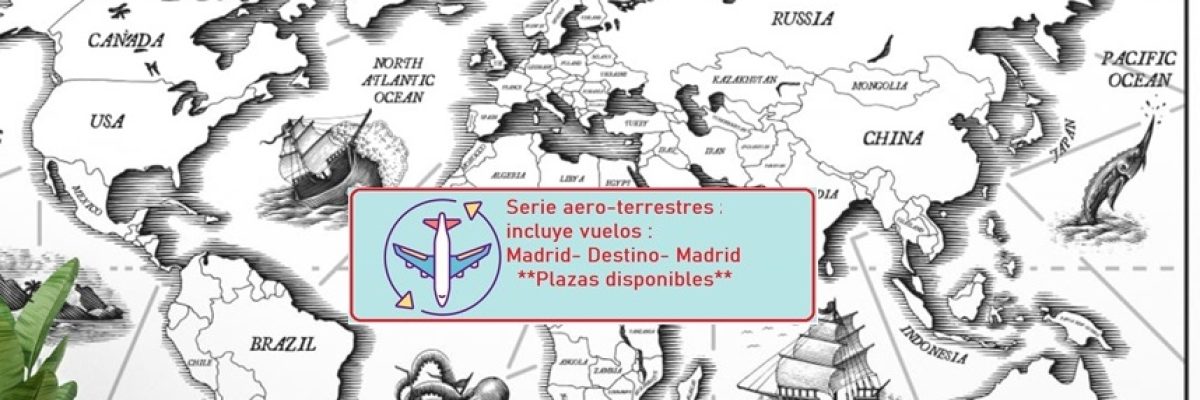 Mapa aerodestinos desde Madrid
